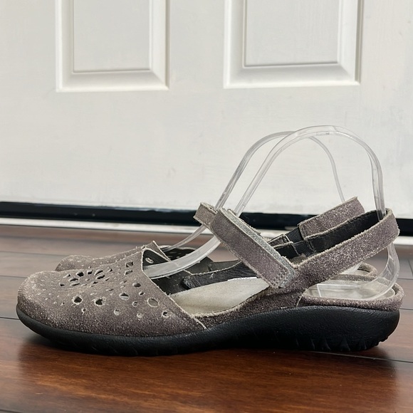 Naot Women's Arataki Closed Toe Slingback Sandals 41 Cork Footbed Arch Comfort - Picture 4 of 9